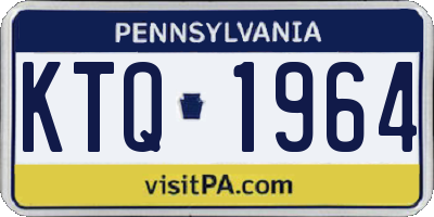 PA license plate KTQ1964