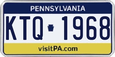 PA license plate KTQ1968