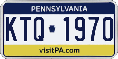 PA license plate KTQ1970