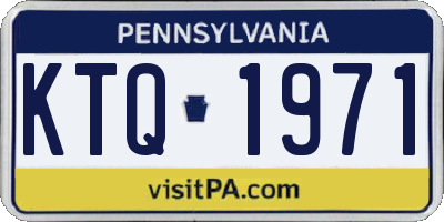 PA license plate KTQ1971