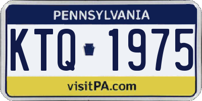 PA license plate KTQ1975