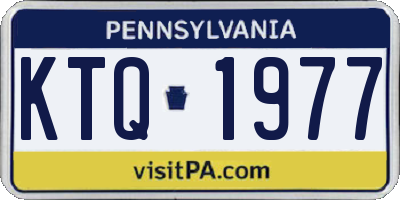 PA license plate KTQ1977