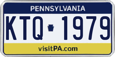 PA license plate KTQ1979