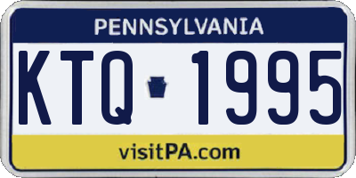 PA license plate KTQ1995