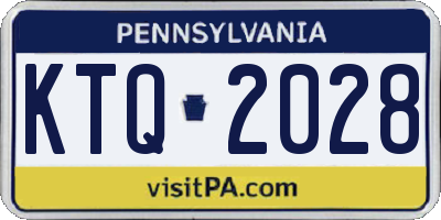 PA license plate KTQ2028