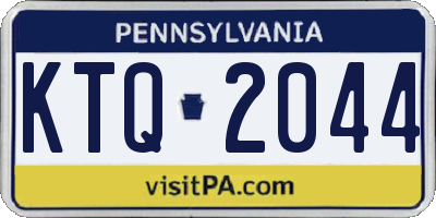 PA license plate KTQ2044