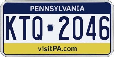 PA license plate KTQ2046