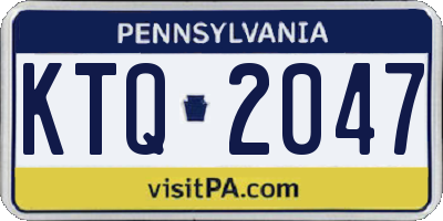 PA license plate KTQ2047