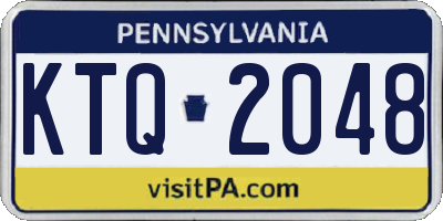 PA license plate KTQ2048