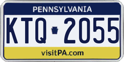 PA license plate KTQ2055
