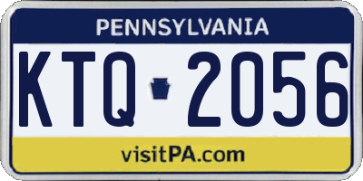 PA license plate KTQ2056