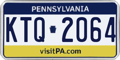 PA license plate KTQ2064