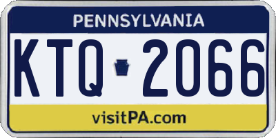 PA license plate KTQ2066
