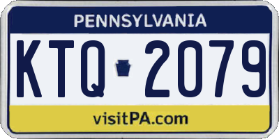 PA license plate KTQ2079