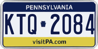 PA license plate KTQ2084