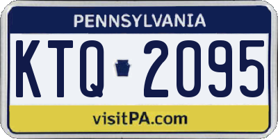 PA license plate KTQ2095