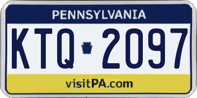 PA license plate KTQ2097