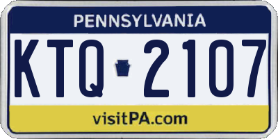 PA license plate KTQ2107