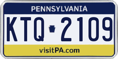 PA license plate KTQ2109