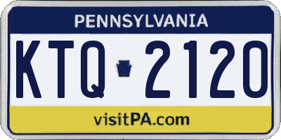 PA license plate KTQ2120