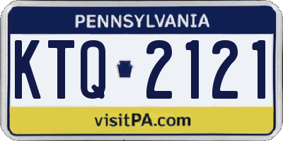 PA license plate KTQ2121