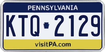 PA license plate KTQ2129