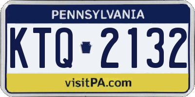 PA license plate KTQ2132