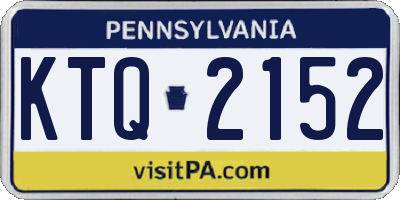 PA license plate KTQ2152