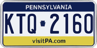 PA license plate KTQ2160