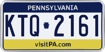 PA license plate KTQ2161