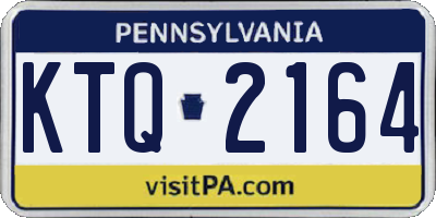 PA license plate KTQ2164