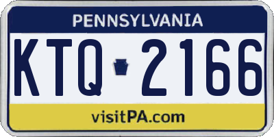 PA license plate KTQ2166
