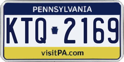 PA license plate KTQ2169
