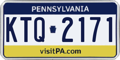 PA license plate KTQ2171
