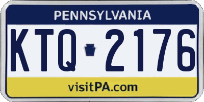 PA license plate KTQ2176