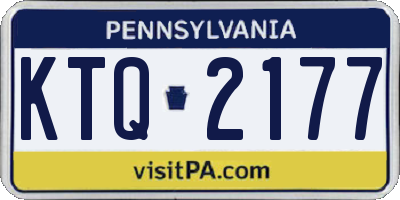 PA license plate KTQ2177