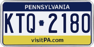 PA license plate KTQ2180