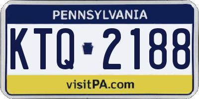 PA license plate KTQ2188