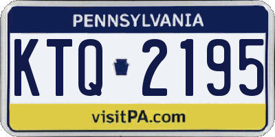 PA license plate KTQ2195