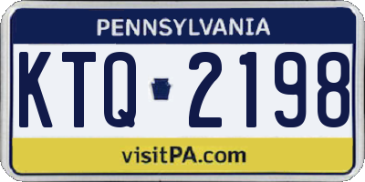 PA license plate KTQ2198