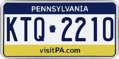 PA license plate KTQ2210