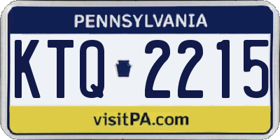 PA license plate KTQ2215