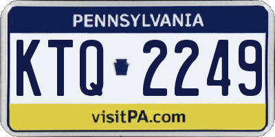 PA license plate KTQ2249