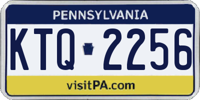 PA license plate KTQ2256