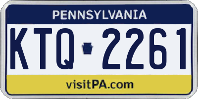PA license plate KTQ2261