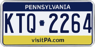 PA license plate KTQ2264