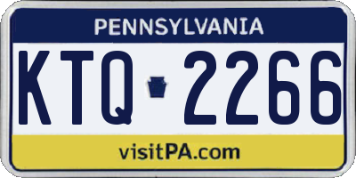 PA license plate KTQ2266