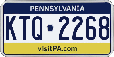 PA license plate KTQ2268