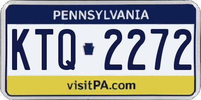 PA license plate KTQ2272