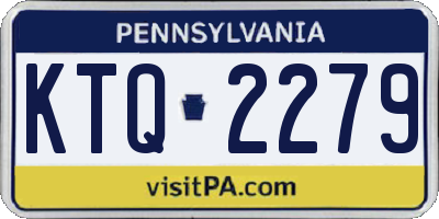 PA license plate KTQ2279